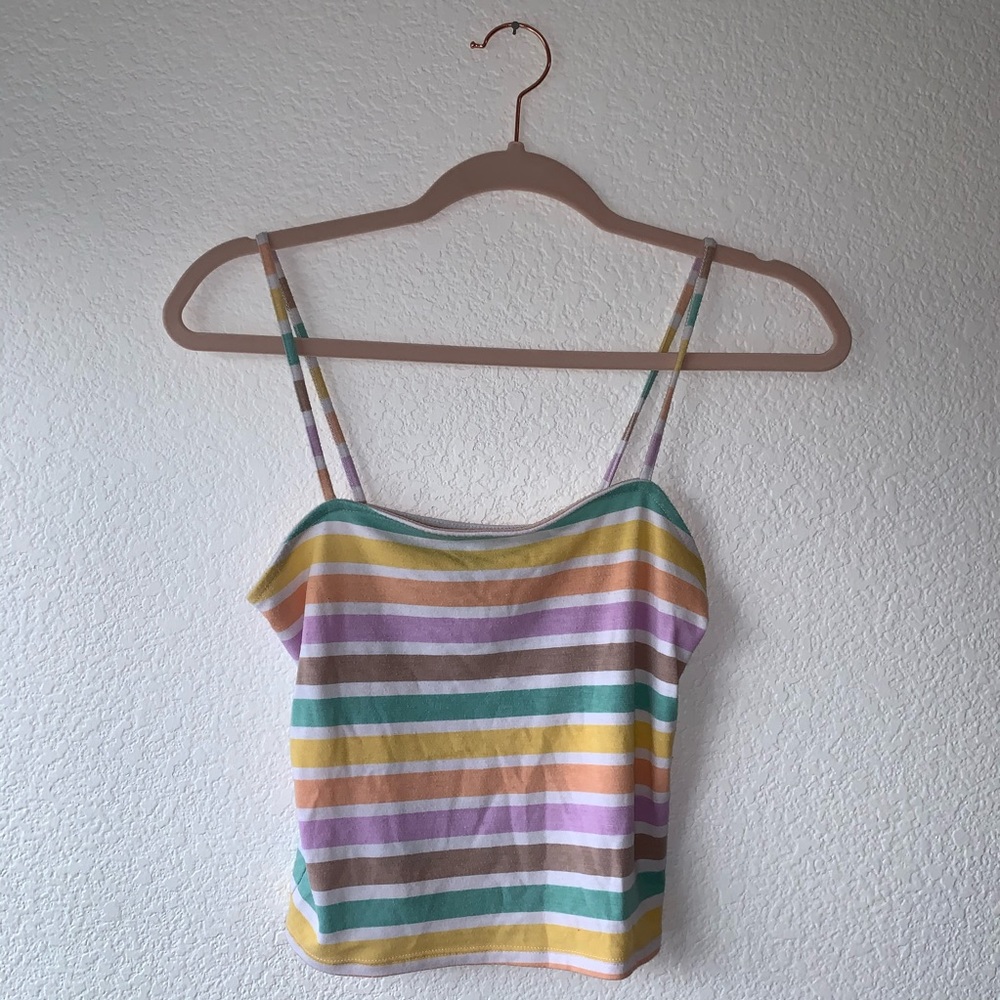 cropped pastel tank